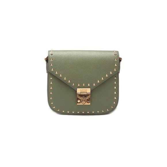 Pre Loved MCM Studded Leather Patricia Crossbody Bag - Picture 2 of 7